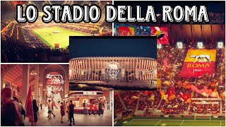 SARÀ LA CURVA PIÙ GRANDE DEL CALCIO progetto ufficiale dello Stadio Della Roma [upl. by Mick403]