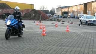 Slalom wolny po przerwie w jeździe motocyklem [upl. by Icul]