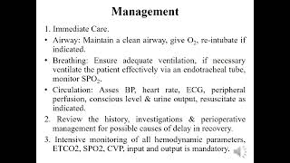 Delayed Recovery from Anaesthesia anesthesiology anesthesia [upl. by Assillam]