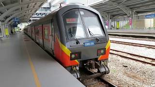 KTMコミューター クラス83電車 スバンジャヤ駅到着 KTM Komuter Class 83 [upl. by Jean]