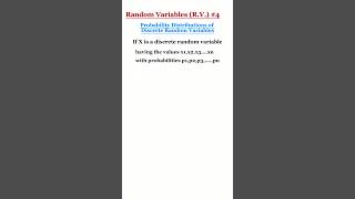 Random Variables4  probability distributions  maths mathematics statistics [upl. by Knutson811]