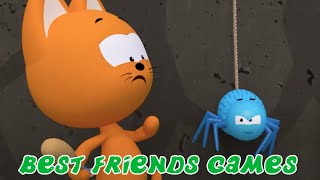 MEOW MEOW KITTY GAMES 😸 BEST FRIENDS GAMES 🐣🐯 Playing a game with KOTE [upl. by Ynnaf158]