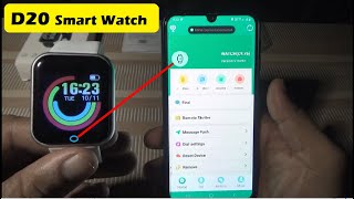 D20 Smart Watch Unboxing and Review amp Setup  D20 Smart Watch How to Connect  Time Setting  Fix [upl. by Enixam]