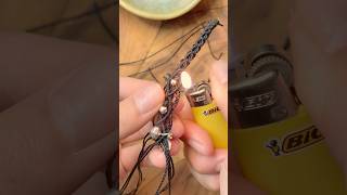 hand making a necklace asmr necklace handmadenecklace smallbusiness [upl. by Llertnac]