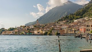 Италия Озеро ГардаLimone sul Garda Promenade Лимонедель Гарда [upl. by Wolfort529]