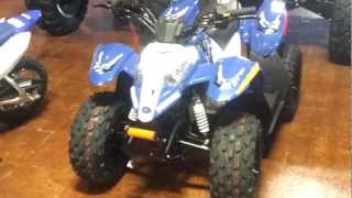 2012 Polaris Outlaw 50 YouthKids ATV ReviewWalk Around [upl. by Levona]