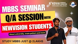 Tamil Nadu Students Studying at Georgia  MBBS Seminar Highlights in Tamil Nadu QA SESSION [upl. by Shipp]