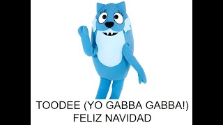 Toodee Yo Gabba Gabba  Feliz Navidad AI Cover [upl. by Brandtr]