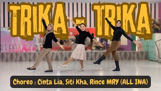 TRIKA  TRIKA  Line Dance  Choreo  Cinta Lia Siti Kha Rince MRY ALL INA [upl. by Dranyer323]