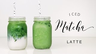 HOW TO MAKE AN ICED MATCHA LATTE [upl. by Odo]