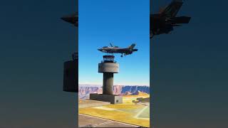 Incredible F35 Jet Fighter landing on base in Grand Canyon [upl. by Grania]