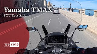 Yamaha TMAX Tech Max 2024 ✈️  POV Test Ride [upl. by Dasi]