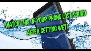 WATCH THIS if your Phone Lost Sound Volume after getting Wet [upl. by Anaujahs19]