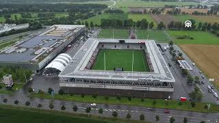 Thun stadium was viewed towards the FC Lugano  Fenerbahce match [upl. by Rosenblast]