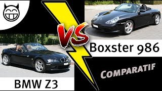 Comparaison entre BMW Z3 et Boxster 986  Laquelle choisir [upl. by Ahsiryt]