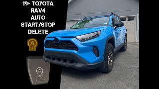 5th Gen Toyota RAV4 Auto StartStop Delete [upl. by Cupo]