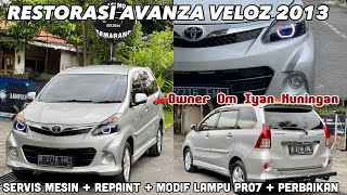 RESTORASI  Cat  Servis Mesin  Modif Proji pro7 AVANZA 2013 Veloz Om iyan Kuningan modifikasi [upl. by Asamot794]