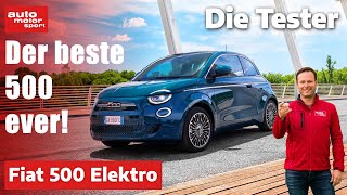 Fiat 500 Elektro Der beste 500 ever  Test  auto motor und sport [upl. by Dettmer]