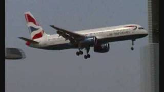 British Airways Boeing 757200 Near Bird Strike [upl. by Donald335]