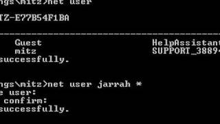 Change User Passwords Using The Net User Command [upl. by Rayham]