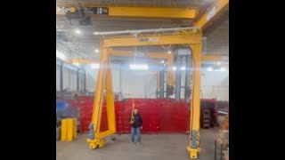 Trackless Motorized Gantry Crane by HSI [upl. by Regan462]