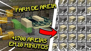 FARM de AREIA SIMPLES E EFICIENTE  Minecraft 118 [upl. by Joselow]