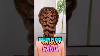 Peinado Rápido para la Vuelta al Colegio yurniatamayo hairtrends hairbun hairhacks braids [upl. by Klute]