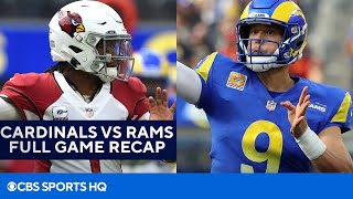 Cardinals vs Rams Kyler Murray hands Rams first loss of the season Full Recap  CBS Sports HQ [upl. by Asi]