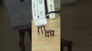 How to Make a Mini Easel  DIY Tutorial shorts miniature handmade [upl. by Iene398]