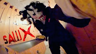 JIGSAW VS PARKOUR IN REAL LIFE SAW X [upl. by Gris]