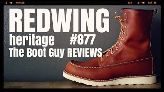 REDWING HERITAGE CLASSIC MOC STYLE NO 877  The Boot Guy Reviews [upl. by Acimahs129]