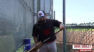 Dave Goulets First Look at the Louisville Slugger DG59 bat [upl. by Ynettirb]