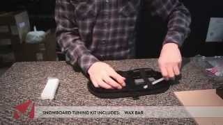 STAGE Ski Tuning Kit  Wax Included  Edge Tuner File Polisher PTex Scraper Review [upl. by Nedyrb]