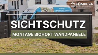 Biohort Wandpaneele  Sichtschutz Montage [upl. by Jami616]