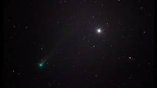 Comet Leonard with Messier 3  December 3rd 2021 [upl. by Aicile61]