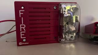 Simplex 4100 Fire Alarm System Test  VOICE EVAC [upl. by Krischer]