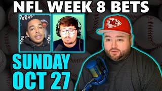 NFL Week 8 Bets With Kyle Kirms Sunday Picks October 27 [upl. by Ordnagela]