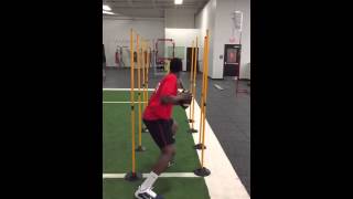 QB Drills  18 Inch Hallway Sprint Out Drill  SVS Sports [upl. by Alitha]