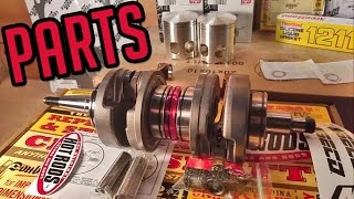 Banshee Rebuild Parts Wiseco Pistons Hot Rods Crank Vertex Seals [upl. by Raynold]