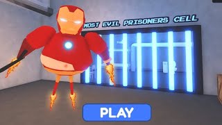 IRON MAN BARRYS PRISON RUN OBBY roblox scaryobby obby pomni [upl. by Florina292]