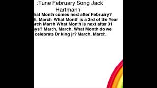 Tune February Song Jack Hartmann [upl. by Everest792]