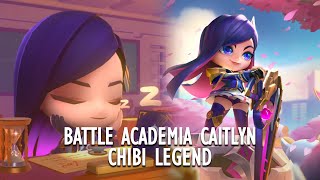 Battle Academia Caitlyn Chibi Legend  Battle of Golden Spatula ChineseTencent TFT [upl. by Aneris]