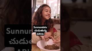 Allu Sneha Reddy and Arha making Sunnundalu alluarjun arha allusnehareddy [upl. by Dunkin]