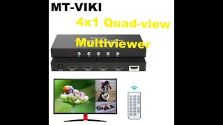 Best 4K HDMI Quad Multiviewer 4x1 for Gaming [upl. by Ayotahs]