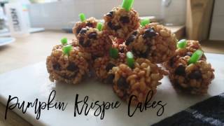 Pumpkin Krispie Cake Recipe  Halloween Treats [upl. by Eeloj]