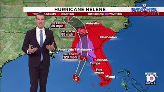 Hurricane Helene Noon forecast [upl. by Berkman665]