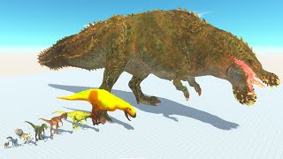 Deinonychus of Evolution vs All Dinosaur Fights Brachiosaurus Godzilla Animal Battle Simulator ARBS [upl. by Winwaloe]