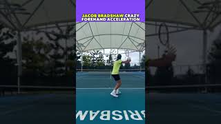 JACOB BRADSHAW CRAZY FOREHAND ACCELERATION tennis shorts [upl. by Esiouqrut]