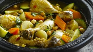 Recette  Tajine de poulet aux légumes facile [upl. by Audy]