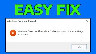 How To Fix Windows Firewall Cant Change Some of Your Settings 0x80070422 Error [upl. by Anyat428]